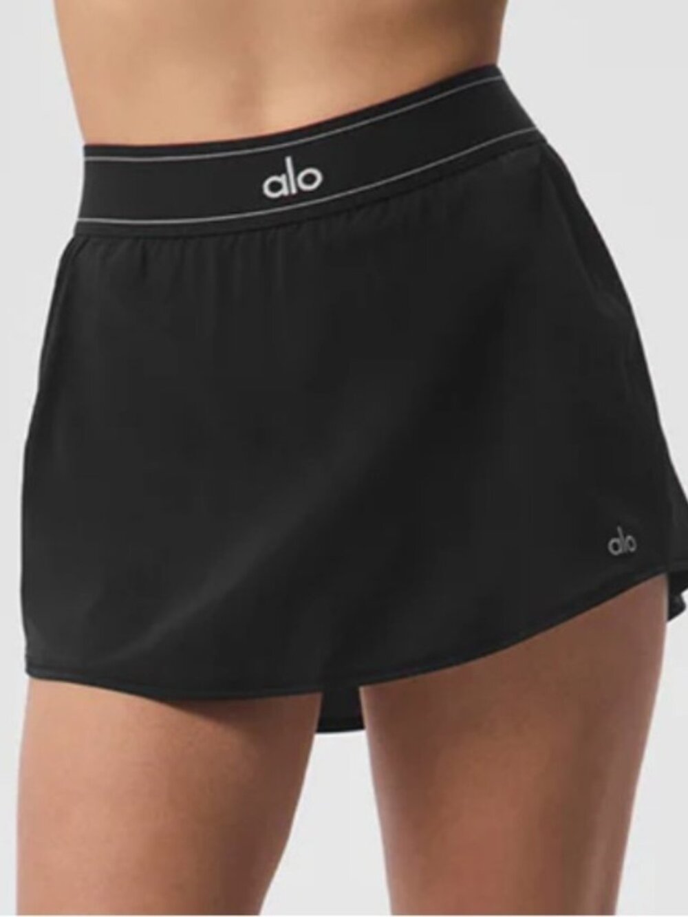 ALO Yoga Match Point Tennis Skirt Skort Black Size S – New Without Tags - Picture 5 of 9
